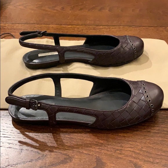 Bottega Veneta Intrecciato Slingback Flats - Picture 5 of 11